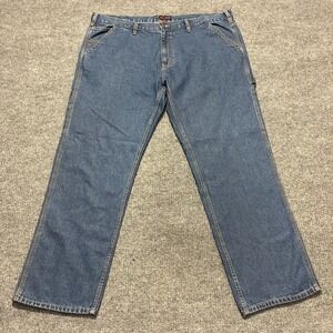 Wolverine Mens Carpenter Jeans Size 44x32 Blue Denim Workwear Mid Rise
